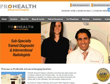 Tablet Screenshot of prohealthscan.com